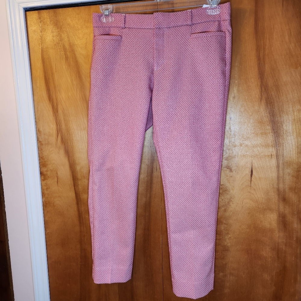 Banana Republic Women's Sloan Slim High-Rise Ankle Pants In Red Size 4 - Picture 1 of 8